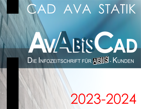 CAD Software und AVA Ausschreibungs Bausoftware, Statik Software, 2D 3D CAD Programme, Kundenzeitung 2023-2024