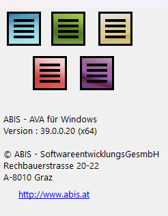 Info-Dialog ABIS AVA Version 39 (x64)