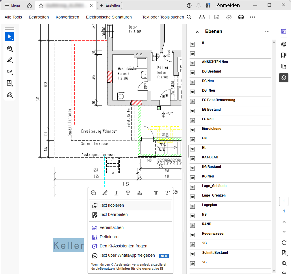PDF mit Ebenen im Acrobat Reader
